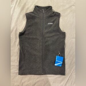 NWT Youth Columbia Charcoal Fleece Vest